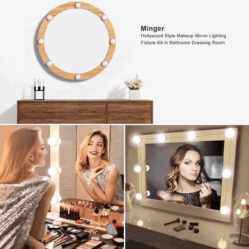 Vanity Mirror Light LED Bulbs for Makeup Mirror Stand (10 Bulbs)